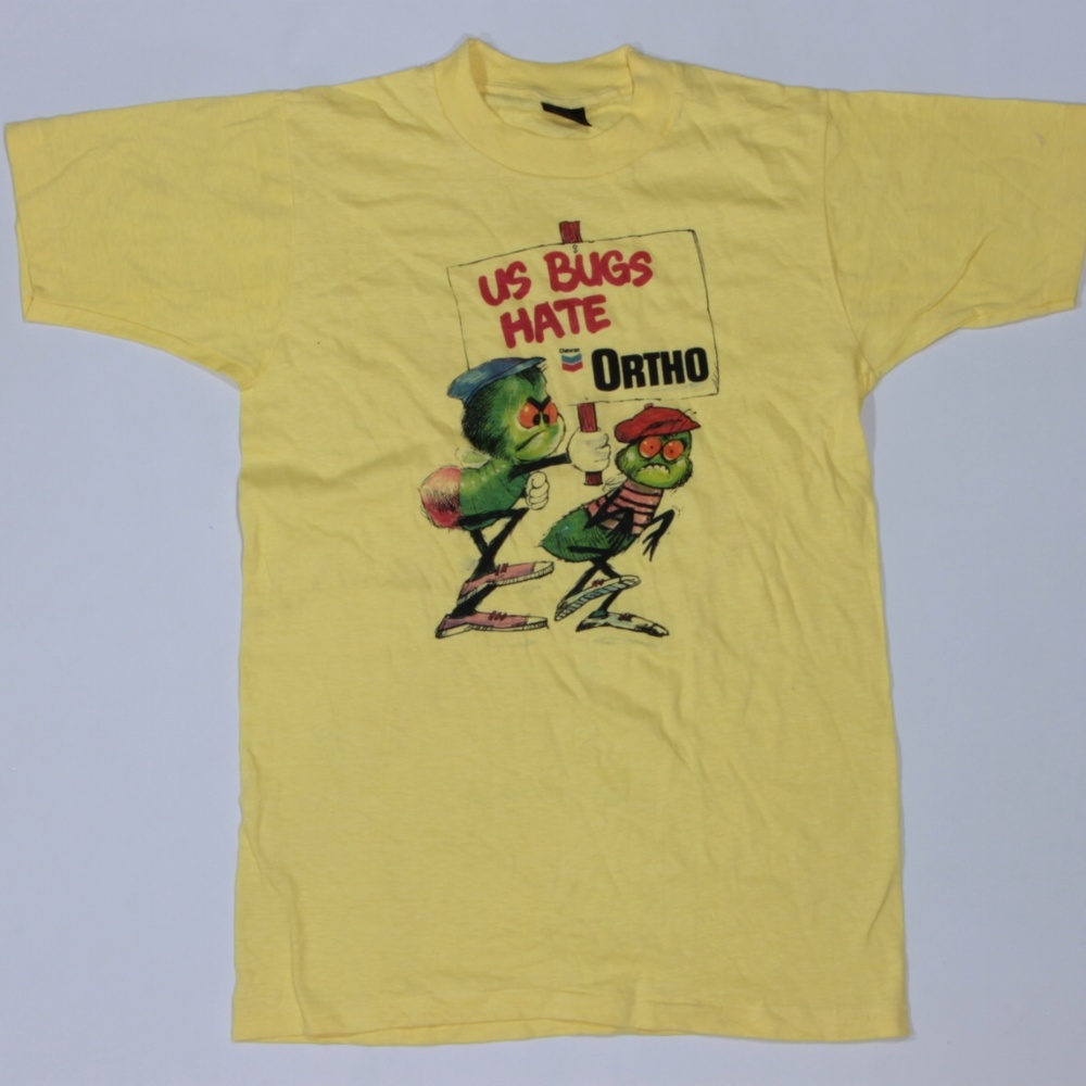 80s Vintage US Ortho Chevron T Shirt S